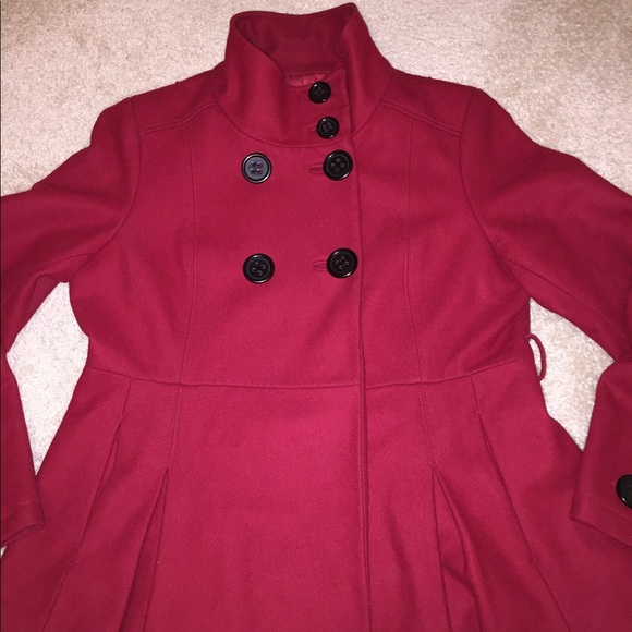 FLASH SALE!!  Red wool coat! - Picture 2 of 6
